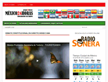 Tablet Screenshot of mexico24horas.com
